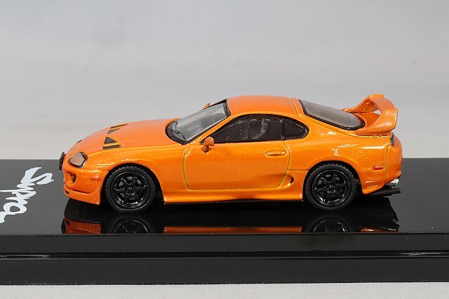 ホビージャパン トヨタ スープラ 80 JDM STYLE オレンジ メタリック ホビージャパン 1/64 トヨタ スープラ (JZA80) JDM カスタムバージョン