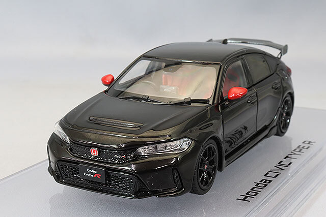 HJD 43 1/43 シビックタイプR ブラックパール　ミラー赤 ホビージャパン HJD43 1/43 ホンダ シビック タイプR (FL5) 純正