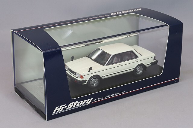 ハイストーリー 日産 ブルーバード ホワイト ミニカー 1/43 ハイストーリー 1/43 日産 ブルーバード 4ドア セダン ターボ