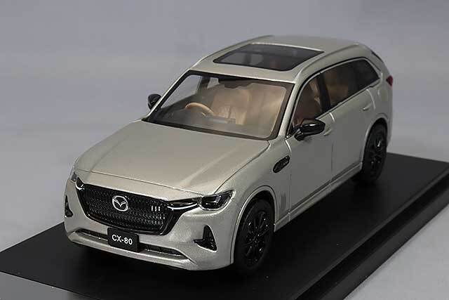 ハイストーリー 1/43 マツダ CX-80 2024 プラチナクォーツメタリック