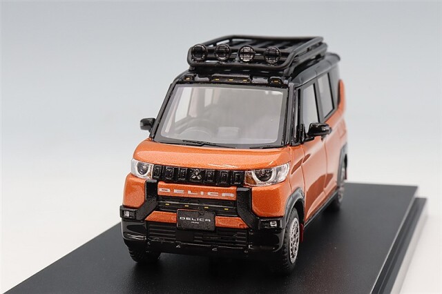 ハイストーリー 1/43 三菱デリカミニ カスタマイズ(オレンジM) ハイストーリー 1/43 三菱 デリカミニ (2023) カスタマイズ