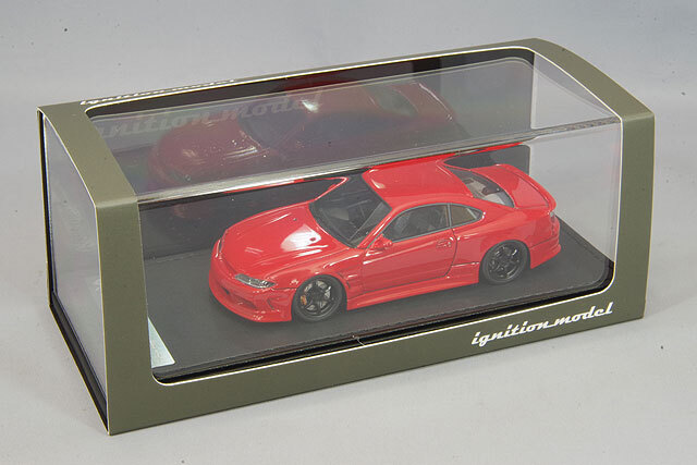 イグニッションモデル 1/43 VERTEX S15 シルビア レッド/アドバンRG-D  
