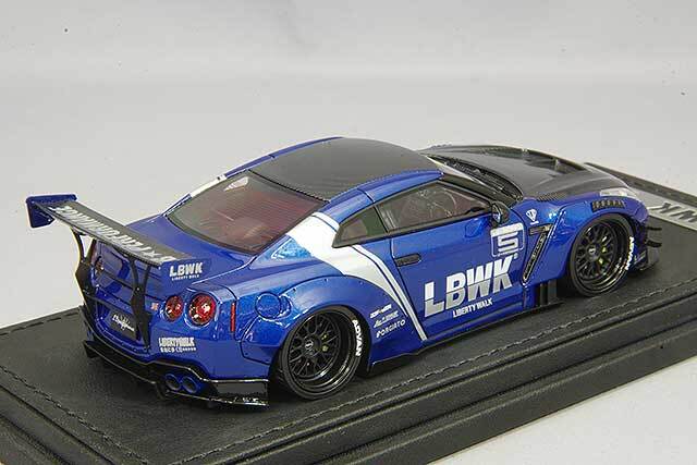 1/43　イグニッションモデル　LB-WORKS　GT-R R35　青 イグニッションモデル 1/43 LB-WORKS 日産 GT-R R35 タイプ2 ブルー