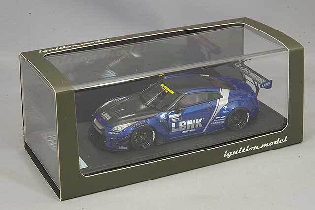 イグニッションモデル 1/43 LB-WORKS 日産 GT-R R35 タイプ2 ブルー