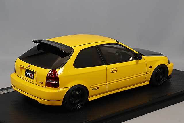 イグニッションモデル 1/18 ホンダ シビック (EK9) Type R イエロー