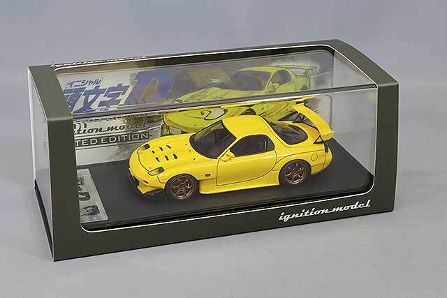 イグニッションモデル 1/43 頭文字 D マツダ RX-7 (FD3S) イエロー