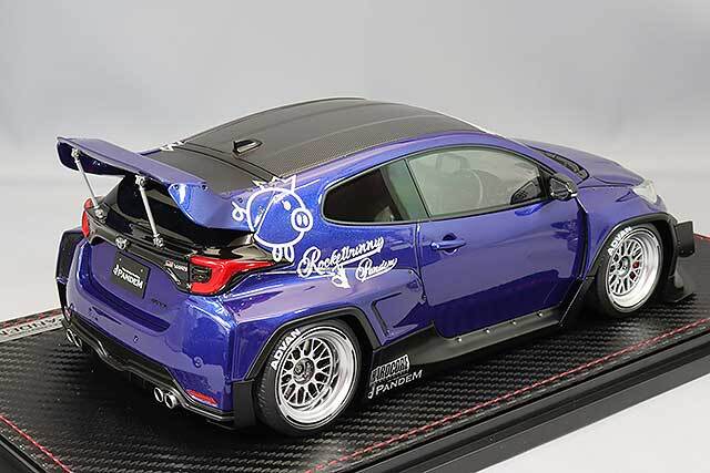 トヨタGRヤリス1/18 With Engine イグニッションモデル 1/18 スケール「PANDEM GR YARIS (4BA)」：鋭意開発中