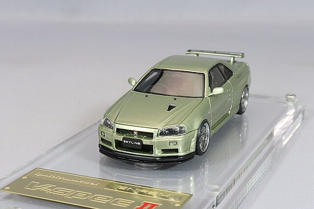 イグニッションモデル1/64　SKYLINE　R34 GT-R V−SpecⅡ イグニッションモデル 1/64 日産 スカイライン GT-R V-specII (R34