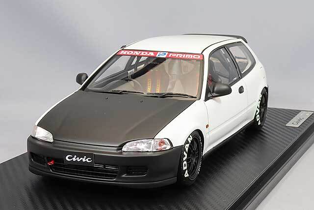 イグニッションモデル 1/18 ホンダ シビック (EG6) ホワイト/ブラック