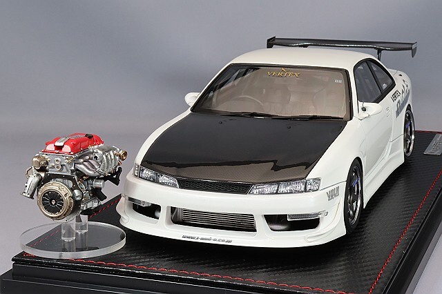 海外並行品 イグニッションモデル 1/18 VERTEX S14 シルビア パール 