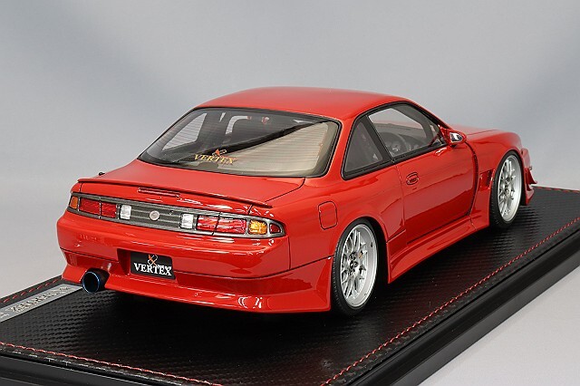 イグニッションモデル 1/18 VERTEX S14 シルビア レッド/BBS RG-R