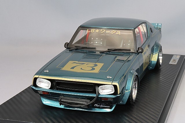 イグニッションモデル 1/18 LB-WORKS ケンメリ 2Dr ブルーグリーン 