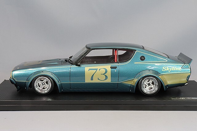 イグニッションモデル 1/18 LB-WORKS ケンメリ 2Dr ブルーグリーン 