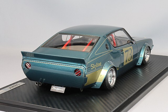 イグニッションモデル 1/18 LB-WORKS ケンメリ 2Dr ブルーグリーン 