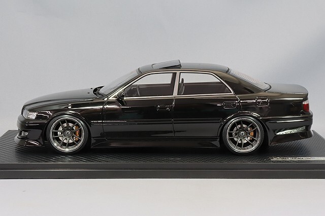 チェイサーのJZX100・マットブラック・復活・ガソスタ・最高