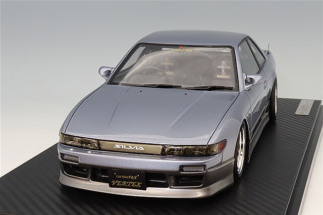 イグニッションモデル 1/18 VERTEX S13 シルビア ブルー シルバー