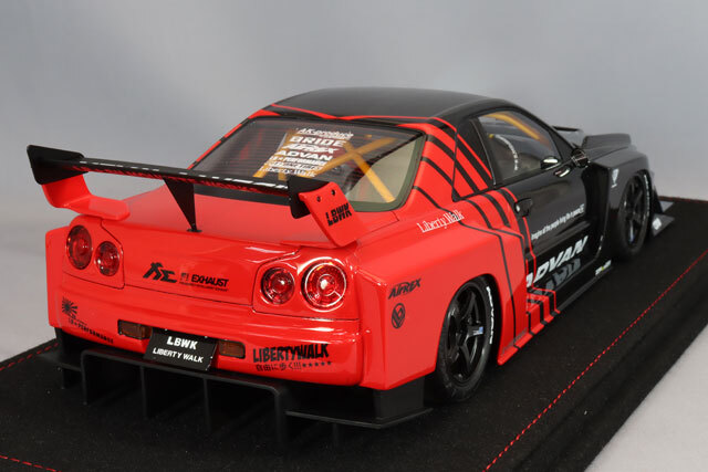 ミニカー INNO18 IN18R LBWK ER34 ADVAN INNO18 1:18 Nissan Skyline (ER34) Super Silhouette 