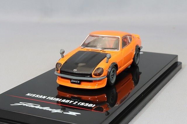 イノモデル 1/64 日産 フェアレディ Z (S30) オレンジ/カーボンボンネット
