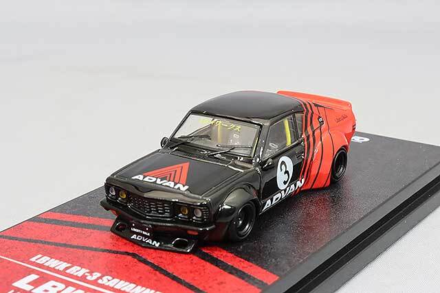 イグニション。マツダ、サバンナRX3 イノモデル 1/64 マツダ RX3 サバンナ LB-WORKS 