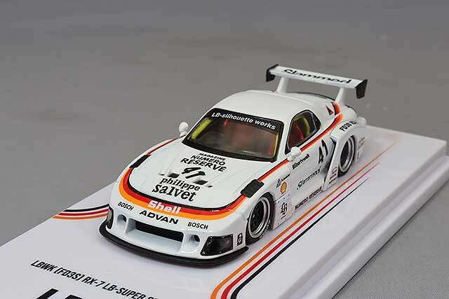 イノモデル 1/64 マツダ RX7 (FD3S) LB-WORKS スーパーシルエット ホワイト