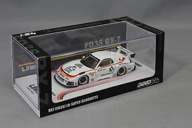 イノモデル 1/64 マツダ RX7 (FD3S) LB-WORKS スーパーシルエット ホワイト