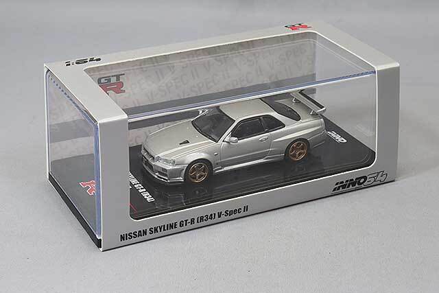 イノモデル 1/64 日産 スカイライン GT-R (R34) V-Spec II シルバー