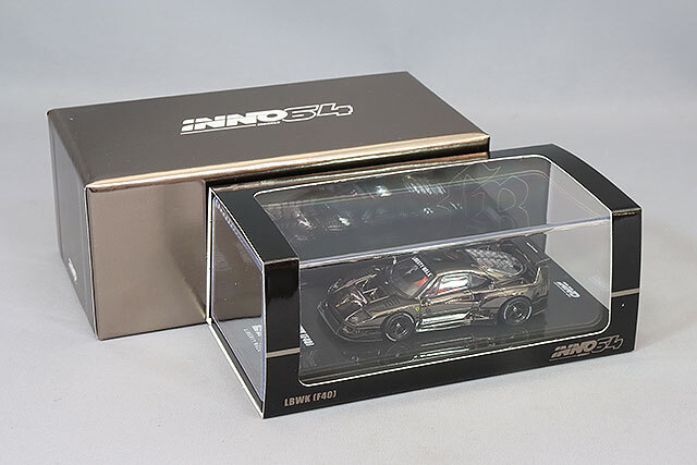 イノモデル 1/64 LBWK F40 クロームブラック