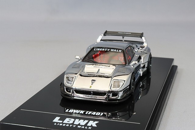イノモデル 1/64 LB-WORKS F40 クロームシルバー