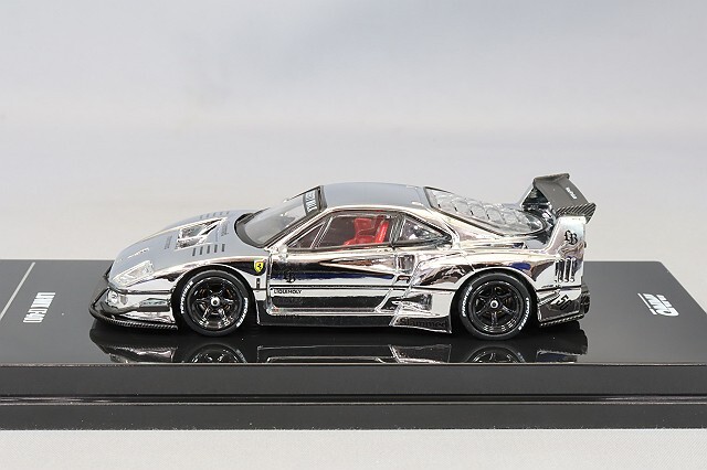 イノモデル 1/64 LB-WORKS F40 クロームシルバー