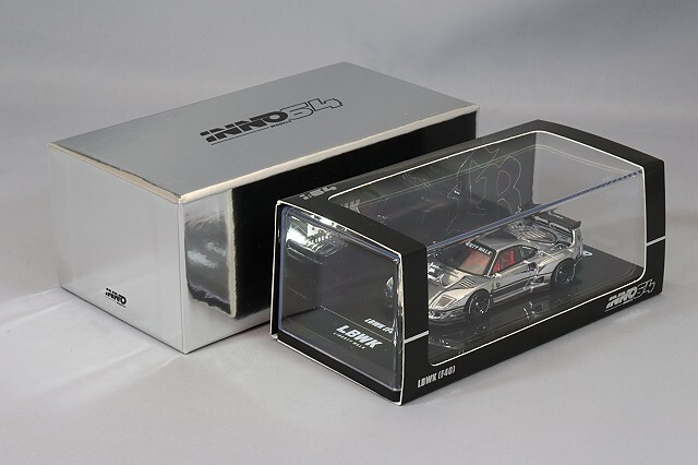 イノモデル 1/64 LB-WORKS F40 クロームシルバー