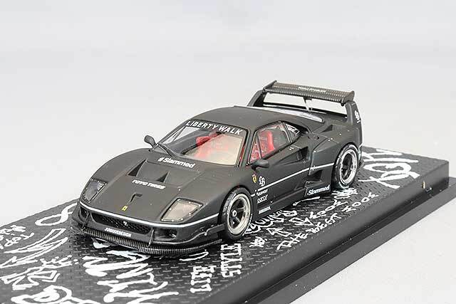 イノモデル 1/64 LB-WORKS F40 マットブラック 香港トイカーサロン