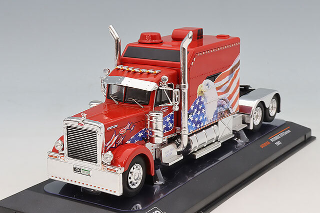 イクソ 1/43 ピータービルト 379 カスタム 2022 レッド