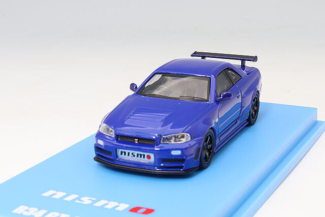 京商 1/64 ニスモ R34 GT-R Z-tune ベイサイドブルー LED搭載 MOTN