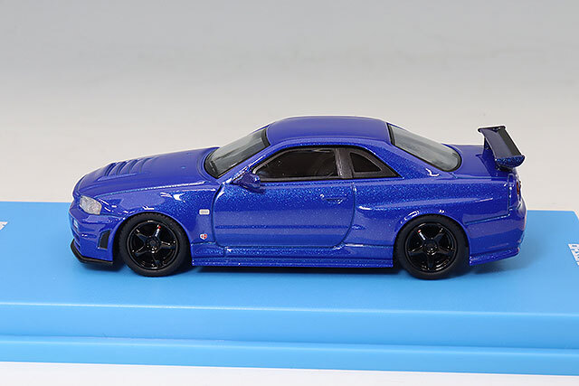 京商 1/64 ニスモ R34 GT-R Z-tune ベイサイドブルー LED搭載 MOTN