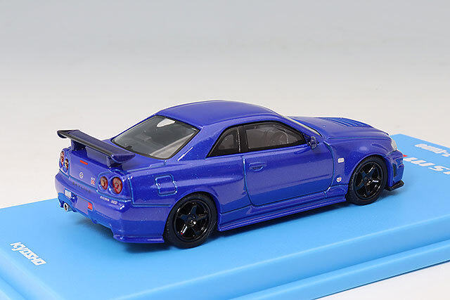 京商 1/64 ニスモ R34 GT-R Z-tune ベイサイドブルー LED搭載 MOTN