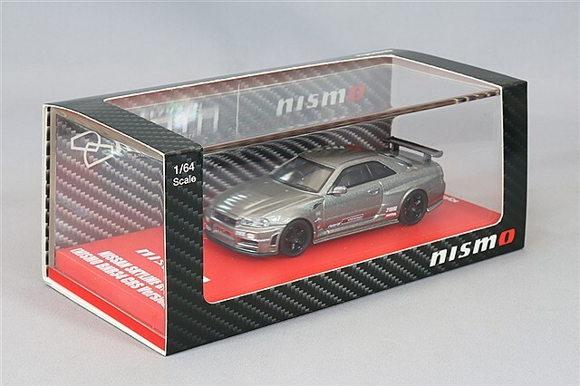 京商 1/64 日産 スカイライン R34 GT-R ニスモ CRS Ver. グレー LED