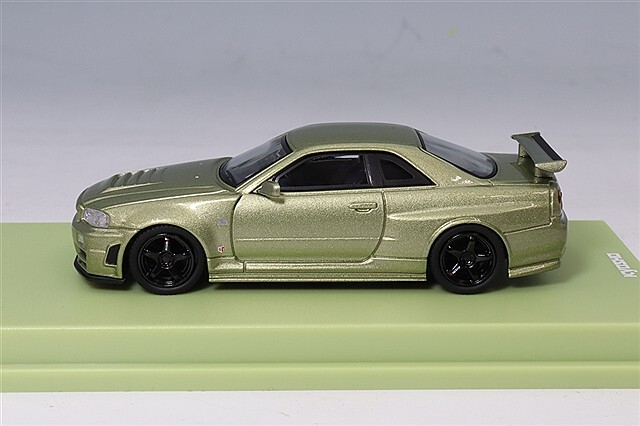 京商 1/64 ニスモ R34 GT-R Z-チューン ミレニアムジェイド LED搭載