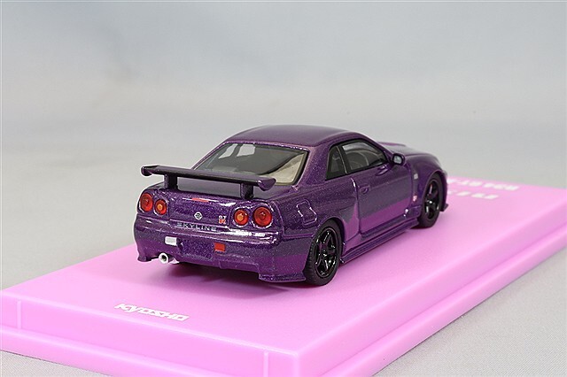 メシア666+新型メシア　紫セット 京商 1/64 ニスモ R34 GT-R Z-tune パープル LED搭載 MOTN対応
