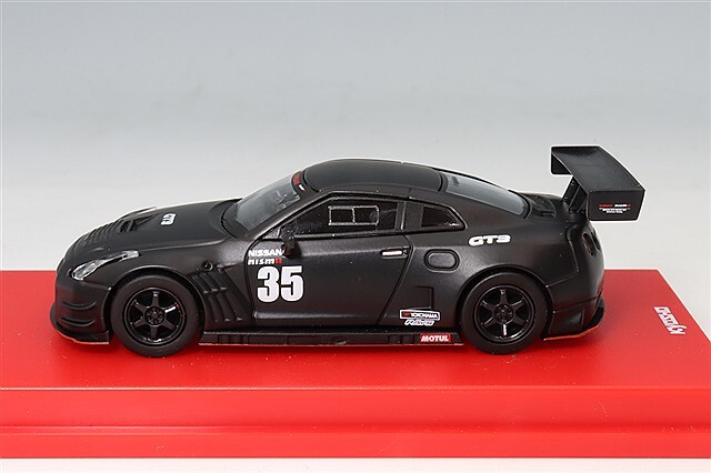 京商 1/64 ニスモ R35 GT-R GT3 テストカー マットブラック LED搭載