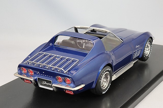 KKスケール 1/18 シボレー コルベット C3 1972 ブルーメタリック