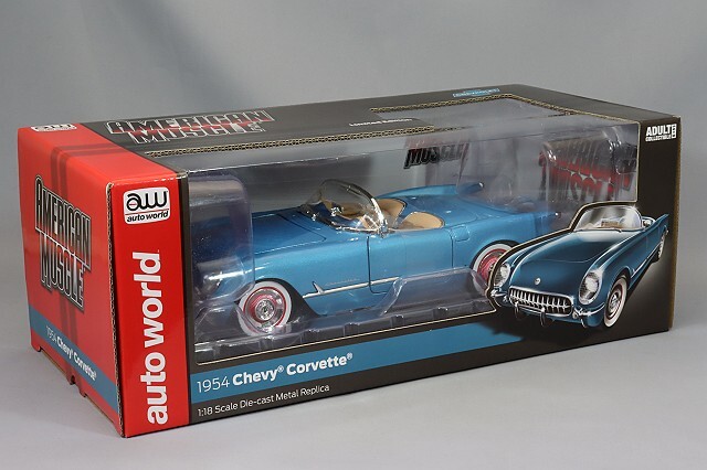 アメリカンマッスル 1/18 1954 シボレー コルベット コンバーチブル
