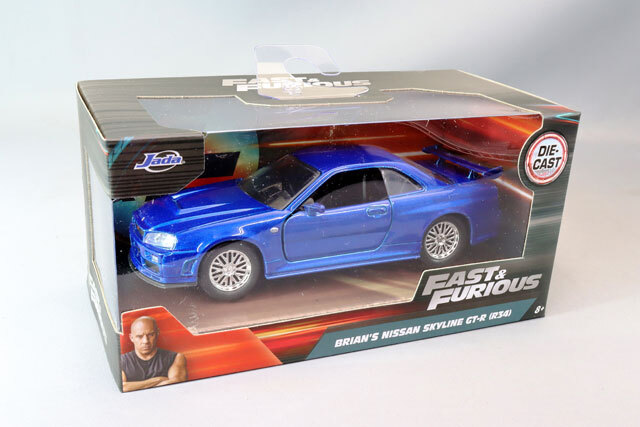 JADA 1/32 F&F ブライアン 日産 スカイライン GT-R (R34) ブルー