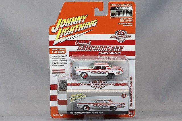 ジョニーライトニング 1/64 1964 ダッジ 330 Ramchargers ホワイト