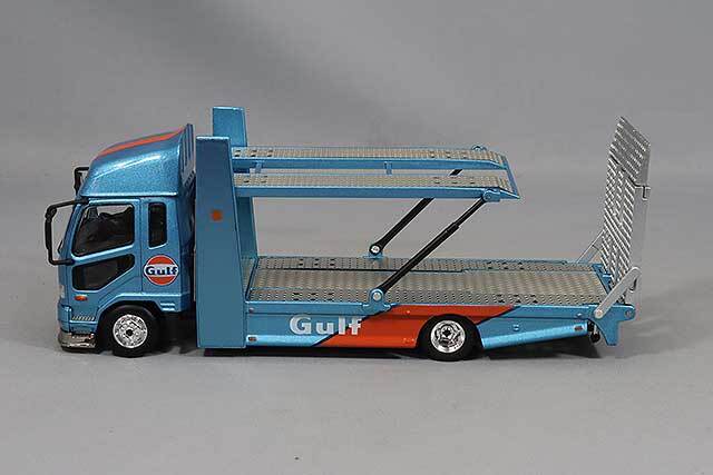 GCD 1/64 三菱 FUSO トラック ダブルデッカートレーラー 右ハンドル