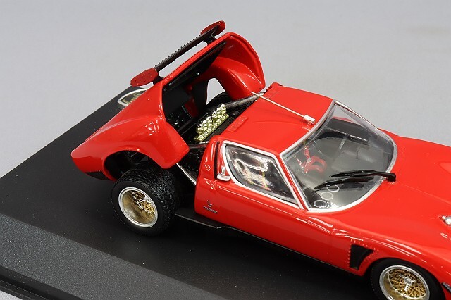 京商 1/43 ランボルギーニ ミウラ SVR レッド/ブラック