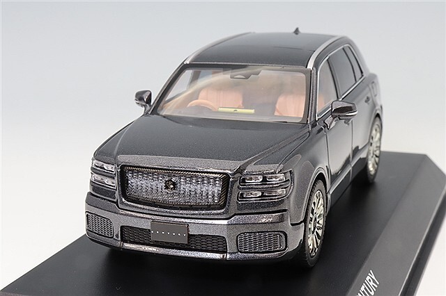 京商 1/43 トヨタ センチュリー 黎明 単彩(グレー)/ミッドブラウン内装