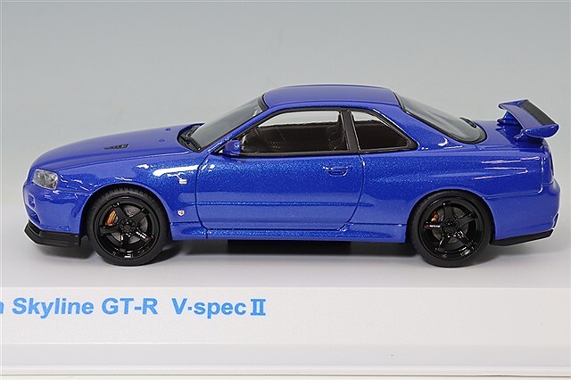 京商 1/43 日産 スカイライン R34 GT-R V-specII ベイサイドブルー