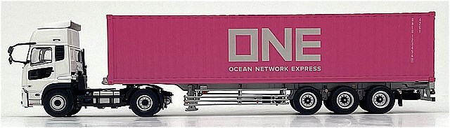 京商 1/43 UD クオン GK 日本トレクス コンテナセミトレーラー