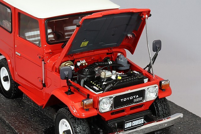 京商 1/18 トヨタ ランドクルーザー 40 バン (BJ42V) レッド 再生産
