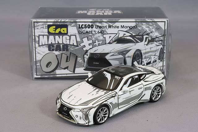 Era CAR 1/64 レクサス LC500 パールホワイト マンガ